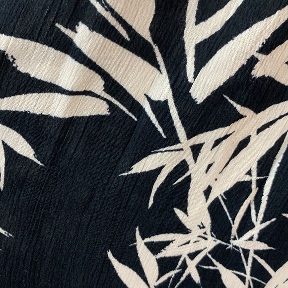 Express Black Maxi Dress with White Palm Print- NWT_-S - Picture 14 of 16